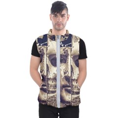 Creepy Photo Collage Artwork Men s Puffer Vest by dflcprintsclothing