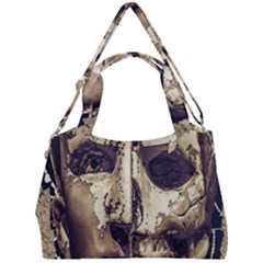 Creepy Photo Collage Artwork Double Compartment Shoulder Bag