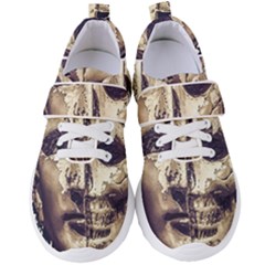 Creepy Photo Collage Artwork Women s Velcro Strap Shoes by dflcprintsclothing