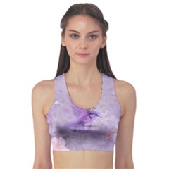 Fairy With Fantasy Bird Sports Bra by FantasyWorld7