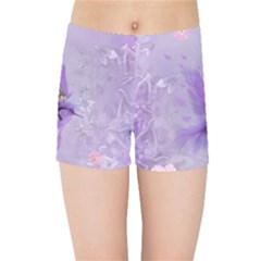 Fairy With Fantasy Bird Kids  Sports Shorts by FantasyWorld7