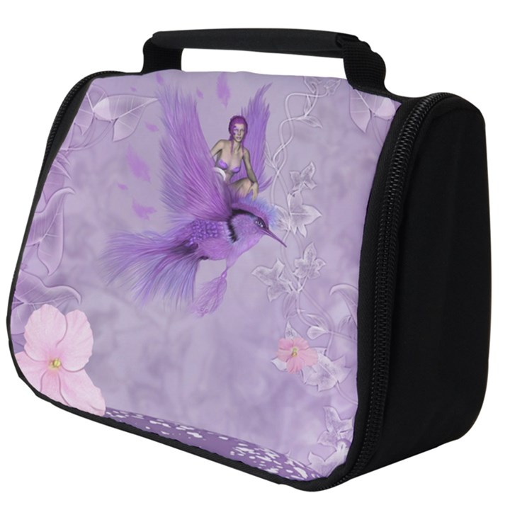 Fairy With Fantasy Bird Full Print Travel Pouch (Big)