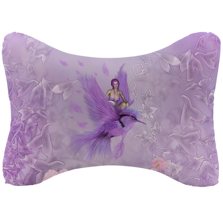 Fairy With Fantasy Bird Seat Head Rest Cushion