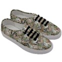 Romantic Beige Flowers Men s Classic Low Top Sneakers View3