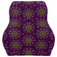 Ornate Heavy Metal Stars In Decorative Bloom Car Seat Velour Cushion  by pepitasart