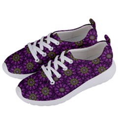 Ornate Heavy Metal Stars In Decorative Bloom Women s Lightweight Sports Shoes by pepitasart