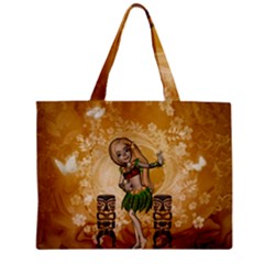 Cute Littel Island Girl Zipper Mini Tote Bag by FantasyWorld7