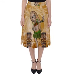 Cute Littel Island Girl Classic Midi Skirt by FantasyWorld7