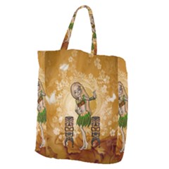 Cute Littel Island Girl Giant Grocery Tote by FantasyWorld7