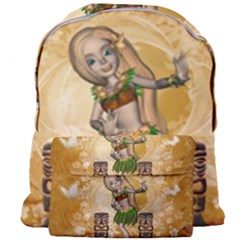 Cute Littel Island Girl Giant Full Print Backpack by FantasyWorld7