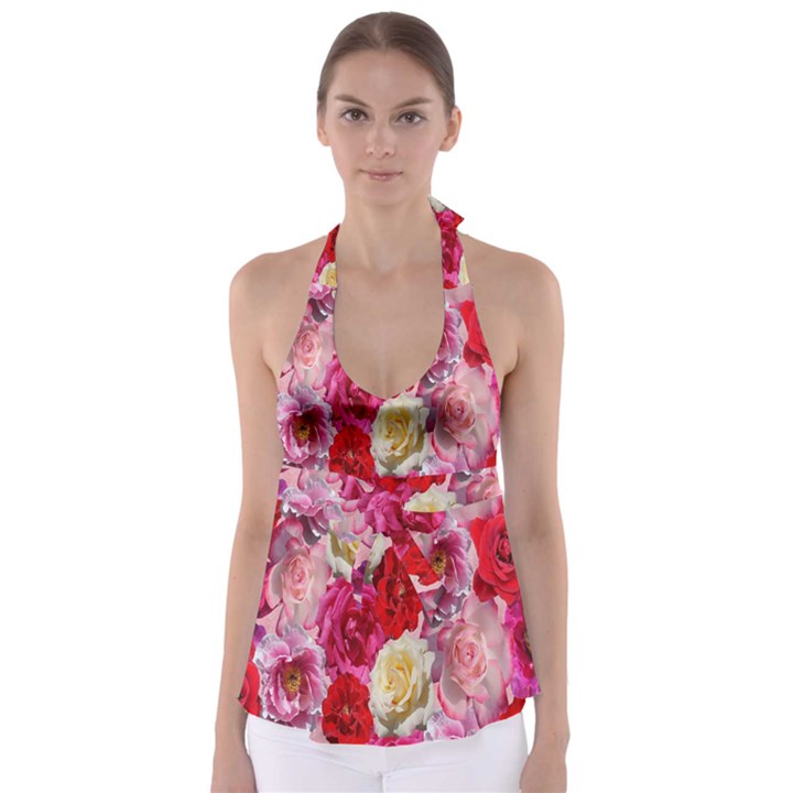 Bed Of Roses Babydoll Tankini Top