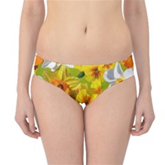 Daffodil Surprise Hipster Bikini Bottoms by retrotoomoderndesigns