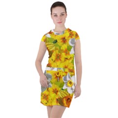 Daffodil Surprise Drawstring Hooded Dress