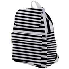 Black Stripes Top Flap Backpack