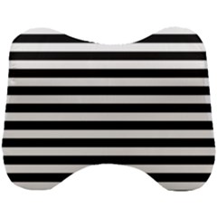 Black Stripes Head Support Cushion by snowwhitegirl