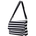 Black Stripes Full Print Messenger Bag View1