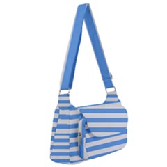 Blue Stripes Post Office Delivery Bag by snowwhitegirl