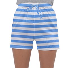 Blue Stripes Sleepwear Shorts by snowwhitegirl