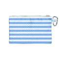 Blue Stripes Canvas Cosmetic Bag (Medium) View2