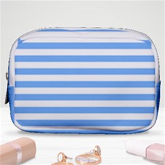 Blue Stripes Make Up Pouch (small)