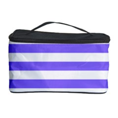 Lilac Purple Stripes Cosmetic Storage by snowwhitegirl