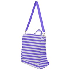 Lilac Purple Stripes Crossbody Backpack