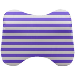 Lilac Purple Stripes Head Support Cushion by snowwhitegirl