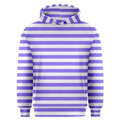 Lilac Purple Stripes Men s Overhead Hoodie