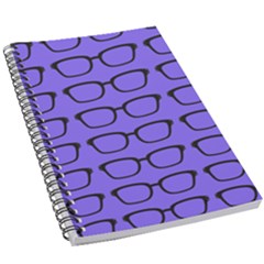 Nerdy Glasses Purple 5 5  X 8 5  Notebook by snowwhitegirl