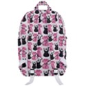 Waitress Uniform Dresses Nerdy Glasses Pattern Pink Classic Backpack View3