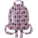 Waitress Uniform Dresses Nerdy Glasses Pattern Pink Mini Full Print Backpack View2