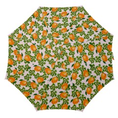 Citrus Tropical Orange Pink Straight Umbrellas by snowwhitegirl