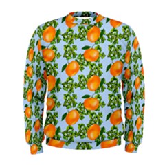 Citrus Tropical Orange Blue Men s Sweatshirt by snowwhitegirl