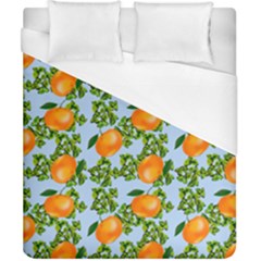 Citrus Tropical Orange Blue Duvet Cover (california King Size) by snowwhitegirl