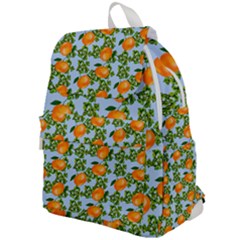 Citrus Tropical Orange Blue Top Flap Backpack