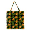 Citrus Tropical Orange Black Grocery Tote Bag View1