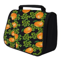 Citrus Tropical Orange Black Full Print Travel Pouch (small)