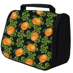 Citrus Tropical Orange Black Full Print Travel Pouch (big) by snowwhitegirl