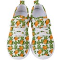 Citrus Tropical Orange White Women s Velcro Strap Shoes View1