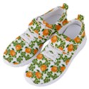 Citrus Tropical Orange White Women s Velcro Strap Shoes View2