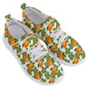 Citrus Tropical Orange White Women s Velcro Strap Shoes View3