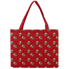 Skull Red Pattern Mini Tote Bag by snowwhitegirl