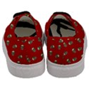 Skull Red Pattern Men s Classic Low Top Sneakers View4