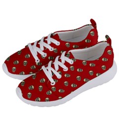 Skull Red Pattern Women s Lightweight Sports Shoes by snowwhitegirl