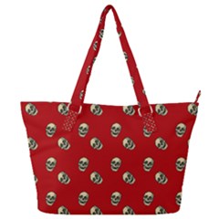 Skull Red Pattern Full Print Shoulder Bag by snowwhitegirl