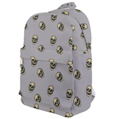 Skull Grey Pattern Classic Backpack