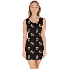 Skull Black Pattern Bodycon Dress by snowwhitegirl