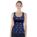 Eyes Blue Plaid Racer Back Sports Top View1