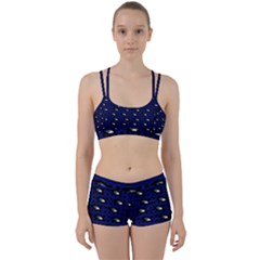 Eyes Blue Plaid Perfect Fit Gym Set