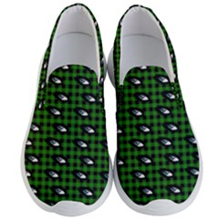 Eyes Green Plaid Men s Lightweight Slip Ons by snowwhitegirl